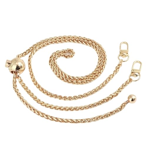 EXKURPOO Taschenkette DIY Bag Accessories Golden Silvery Metal Chains Replacement Adjustable Shoulder Straps Handbag Handle Chain(Silver) von EXKURPOO