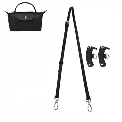 EXKURPOO Taschenkette Leather Replacement Crossbody Bag Strap Fit for Mini Shoulder Without Punching Modification(Black) von EXKURPOO