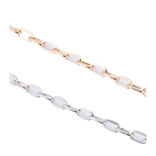 EXKURPOO Taschenkette Purse Chain Strap O Shape DIY Metal Cross Body Handbag Replacement for Accessories(Silver,60cm) von EXKURPOO