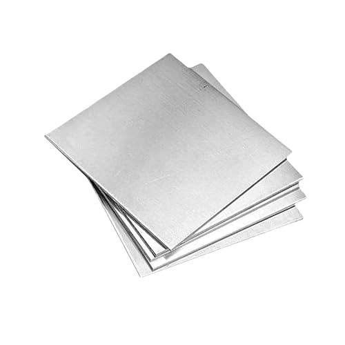 Edelstahlblech 304 Edelstahl Quadratische Blechplatte Flach Gebürstet Metall Poliert(4x200x200mm 1pcs) von EXKURPOO