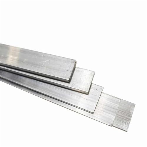 Edelstahlblech Aluminiumlegierungs-flache Platten-Stange fester quadratischer Stangen-Blech-Streifen for DIY-Material(500mm,8x35mm 1pcs) von EXKURPOO