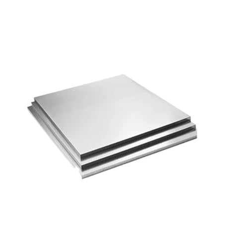Edelstahlblech Quadratische Platte aus Edelstahl 316L, poliertes Blech, verschiedene Größen(200X200X1.5mm1PCS) von EXKURPOO