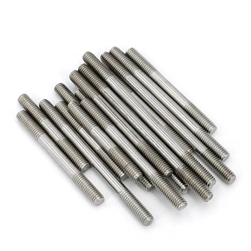 Gewindestange 1 stücke Doppel Ende Gewinde Stange M10 M12 M16 304 A2 Edelstahl Kopflose Stehbolzen Schraube Zahn Stick Dual Kopf gewinde Bar(90mm,M16) von EXKURPOO