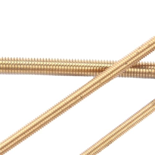 Gewindestange 2 stücke M2 .5 M3 M4 M5 M6 * 100/150/200/250 Messing Gewindestange Vollgewinde Bolzen Bar Stud(200mm,M6 2pc) von EXKURPOO
