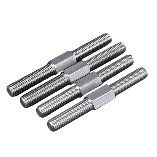 Gewindestange 304 Edelstahl Doppelkopf Gewindestange Stick Links und Rechts Gewinde Doppelendgewinde Stange Stehbolzen M4-M16(M10x60mm,5pcs) von EXKURPOO