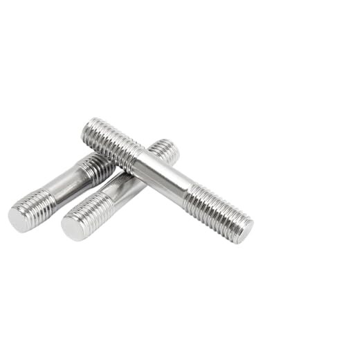 Gewindestange Gewindestange 304 Edelstahl Doppelkopfschraube verlängert gleiche Länge(M5-5pcs,50mm) von EXKURPOO