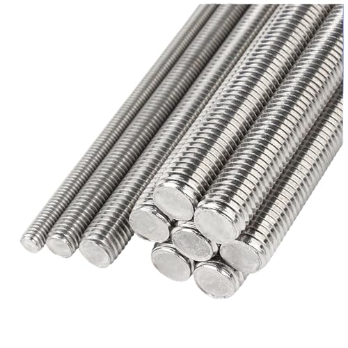 Gewindestange Gewindestange 304 Edelstahl Stange Bolzen Schraube Draht(M4x0.7x130mm,10PCS) von EXKURPOO