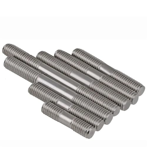 Gewindestange M3 X0.5 50mm - 200mm Metrische 304 Edelstahl Doppelend-Gewindebolzen Schraubstange(M3X70mm-5pcs) von EXKURPOO