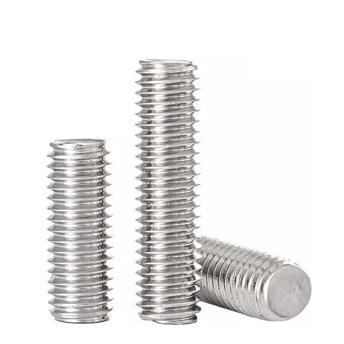 Gewindestange M5 Vollgewindestange Metrische Gewindestange Bolzen Vollgewindestangen 16 20 100 110 120 130 200 250 300 500 mm lang 304 Edelstahl(M5x45mm 10pcs) von EXKURPOO