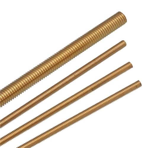 Gewindestange Messing Vollgewindestange Kupferstange Stehbolzen Lange Schaftlänge(M2x250mm-3pcs) von EXKURPOO