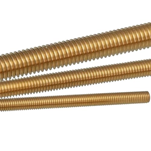 Gewindestange Messing Vollgewindestange Massive Allthread Stud Gewindestange M2 .5 M3 M4 M5 M6(1pcs,M2x250) von EXKURPOO