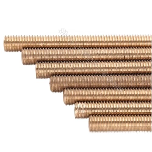 Gewindestange Messinggewindestange, metrische Schraube, volle Schaftstangenlänge(M2.5x150mm (1pc)) von EXKURPOO