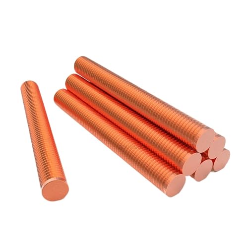 Gewindestange Metrische Kupferbolzenstangen mit Vollgewinde(M6x90mm 1Pcs) von EXKURPOO
