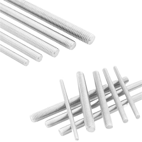 Gewindestange Vollgewindestange Fullys Metrische Gewindestangen Schrauben 304 Edelstahl Bolzenbolzen(M4x500mm) von EXKURPOO