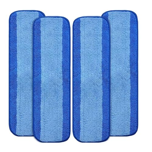 Wischmopp Bezug 1/2/4 Stück Mikrofaser-Wischtuch-Ersatzköpfe For Das Bodenpflegesystem, Nass/trocken, Flaches Wischtuch, Reinigungswerkzeuge, Mopp(4pc) von EXKURPOO