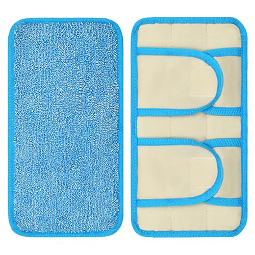 Wischmopp Bezug 1/2 STÜCKE Mopp-Pad For Mikrofaserboden Waschbare Wiederverwendbare Mopptücher Nass- Und Trocken-Flip-Mopp-Reinigungswerkzeuge(2pcs) von EXKURPOO