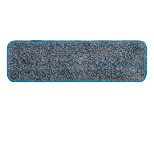 Wischmopp Bezug 2 STÜCKE 45 * 14 Cm Bodenreinigung Ersatzmopptuch Doppel-Mikrofaser-Mopppad Haushaltspastentuch Mopppad Wiederverwendbare Sprühflach(2 pcs blue stripes) von EXKURPOO
