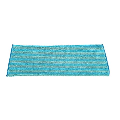 Wischmopp Bezug 2 STÜCKE 45 * 14 Cm Bodenreinigung Ersatzmopptuch Doppel-Mikrofaser-Mopppad Haushaltspastentuch Mopppad Wiederverwendbare Sprühflach(2 pcs blue trapezoid) von EXKURPOO