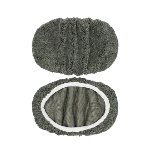 Wischmopp Bezug 2 Stück Mopptuch, wiederverwendbares Pad for Swiffer Sweeper, ultrafeine Faser, Flachmopp-Ersatzpad, Mehrzweck-Mopp-Zubehör(DARK GRAY) von EXKURPOO