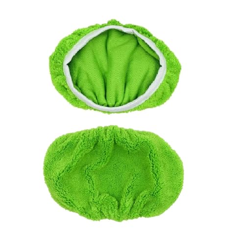 Wischmopp Bezug 2 Stück Mopptuch, wiederverwendbares Pad for Swiffer Sweeper, ultrafeine Faser, Flachmopp-Ersatzpad, Mehrzweck-Mopp-Zubehör(Green) von EXKURPOO