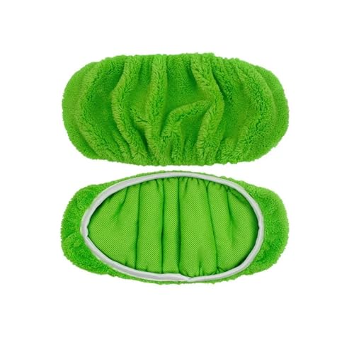 Wischmopp Bezug 2 Stücke Wiederverwendbare Mikrofaser Mopp Pads Trockenen Kehr Nassen Tücher Ersatz Wischen Pad Refill(Green) von EXKURPOO