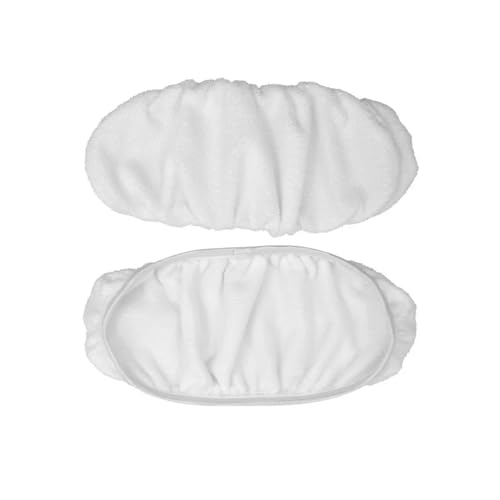 Wischmopp Bezug 2 Stücke Wiederverwendbare Mikrofaser Mopp Pads Trockenen Kehr Nassen Tücher Ersatz Wischen Pad Refill(WHITE) von EXKURPOO
