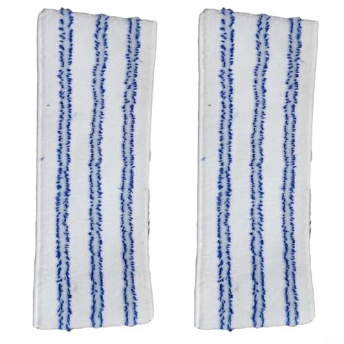 Wischmopp Bezug 2PCS Reinigungspad passend for Zubehörteile Mikrofaser-Mopptücher mit Schrubbstreifen Wischmopp Bezug 2PCS Reinigungspad passend for Zubehörteile Mikrofaser-Mopptücher mit Schrubbstreifen von EXKURPOO