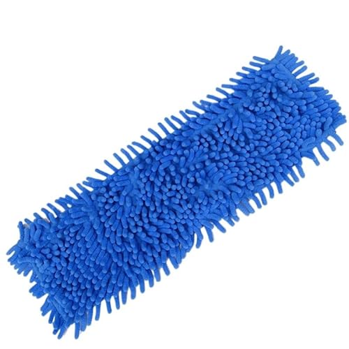 Wischmopp Bezug 3 Stücke Bad Zubehör Ersatz Mikrofaser Mopp Waschbar Kopf Pads Fit Flache Spray Mops Küche Haushalt Reinigung Werkzeug Tuch(Blue) von EXKURPOO
