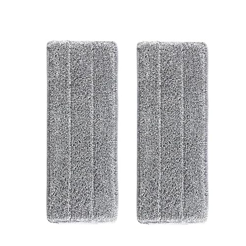 Wischmopp Bezug 6/1 STÜCKE Mikrofaser-Mopp-Pads Ersatz Haushaltswaschbares Sprühmopp-Tuch Tragbares Haushalts-Moppkopf-Reinigungstuch-Pad 33x12cm(2PCS) von EXKURPOO