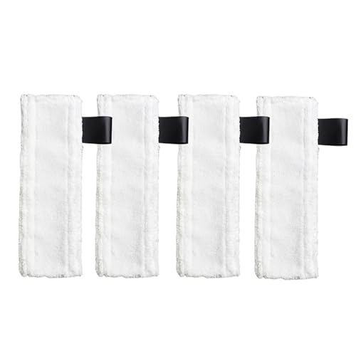 Wischmopp Bezug Ersatz Dampf Reiniger Boden Mopp Tuch Abdeckung Lumpen Pads for Staubsauger Ersatzteile(4pcs) von EXKURPOO