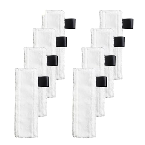 Wischmopp Bezug Ersatz Dampf Reiniger Boden Mopp Tuch Abdeckung Lumpen Pads for Staubsauger Ersatzteile(8pcs) von EXKURPOO