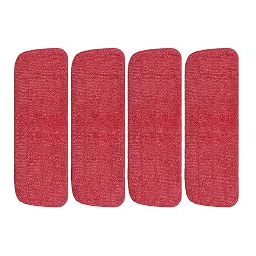 Wischmopp Bezug Ersatz-Reinigungswerkzeuge For Den Haushalt, Sprühmopp-Pads, Mikrofaser-Moppkopf For Nass- Und Trockenmopp-Pads, Waschbares Bodenwischtuch(4 pcs) von EXKURPOO