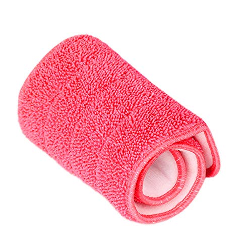 Wischmopp Bezug Ersetztes Mopptuch, Wiederverwendbares Mikrofaserpad For Sprühmopp, Praktische Haushaltsstaubreinigung, Reinigungswerkzeuge For Küche Und Wohnzimmer(Red) von EXKURPOO
