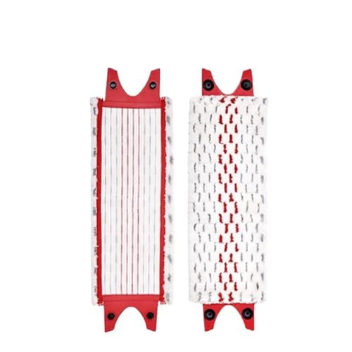 Wischmopp Bezug Mikrofaser Boden Mopp Pads Reusable Flat Spin Tuch Ersatz for Schnell Trocknende Maschine Waschbar(2PCS) von EXKURPOO