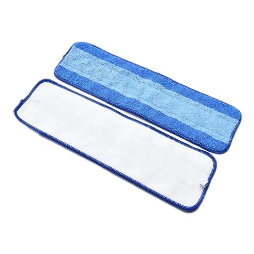 Wischmopp Bezug Mikrofaser-Wischtuch for Ersatz-Pads Bodenpflegesystem Nass-/Trocken-Flachwischtuch Reinigungswerkzeuge Mopp(2PC) von EXKURPOO