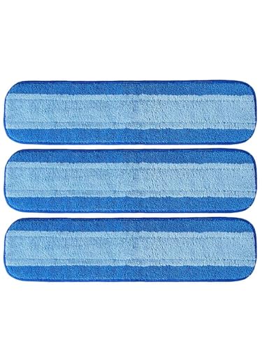 Wischmopp Bezug Mikrofaser-Wischtuch for Ersatz-Pads Bodenpflegesystem Nass-/Trocken-Flachwischtuch Reinigungswerkzeuge Mopp(3PC) von EXKURPOO