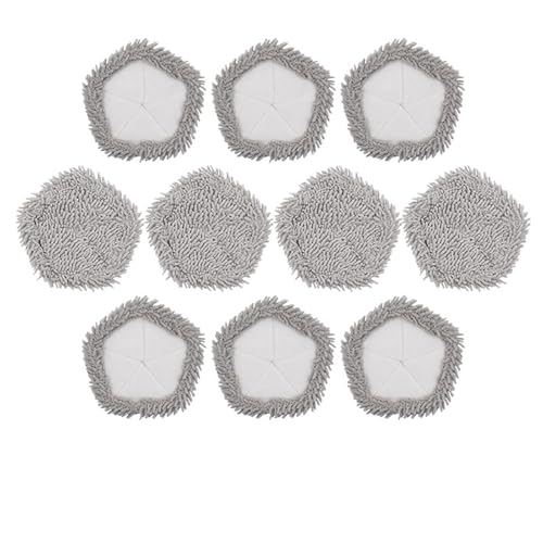 Wischmopp Bezug Mopp-Pad Ersatzteile For Selbstreinigende Roboter-Staubsauger Und Mopp-Zubehör Staubsauger Mopp(Mop Cloth 10PCS) von EXKURPOO