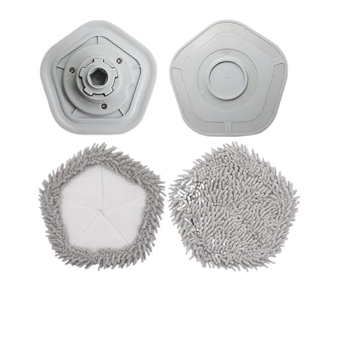 Wischmopp Bezug Mopp-Pad Ersatzteile For Selbstreinigende Roboter-Staubsauger Und Mopp-Zubehör Staubsauger Mopp(Mop Pad 4PCS) von EXKURPOO