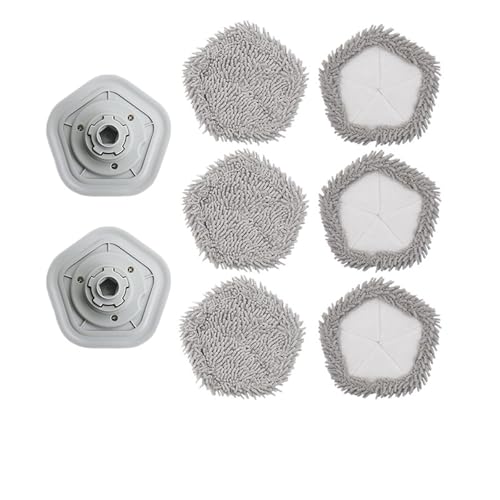Wischmopp Bezug Mopp-Pad Ersatzteile For Selbstreinigende Roboter-Staubsauger Und Mopp-Zubehör Staubsauger Mopp(Mop Pad 8PCS) von EXKURPOO