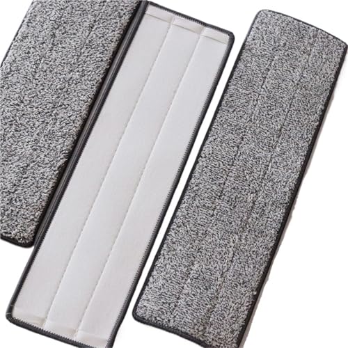 Wischmopp Bezug Moppkopf ersetzen, Mikrofaser-Ersatzkopf, Bodenreinigungstuch-Pads, flache Quetsch-Handwerkzeuge for Zuhause, 33 x 12 cm Wischmopp Bezug Moppkopf ersetzen, Mikrofaser-Ersatzkopf, Bodenreinigungstuch-Pads, flache Quetsch-Handwerkzeuge for Zuhause, 33 x 12 cm von EXKURPOO
