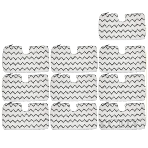 Wischmopp Bezug Steam Mop Pads Waschbar Mikrofaser Tuch Reinigung Ersatz(10 pcs) von EXKURPOO