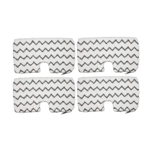 Wischmopp Bezug Steam Mop Pads Waschbar Mikrofaser Tuch Reinigung Ersatz(4 pcs) von EXKURPOO