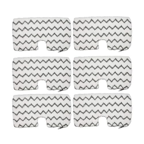 Wischmopp Bezug Steam Mop Pads Waschbar Mikrofaser Tuch Reinigung Ersatz(6 Pcs) von EXKURPOO