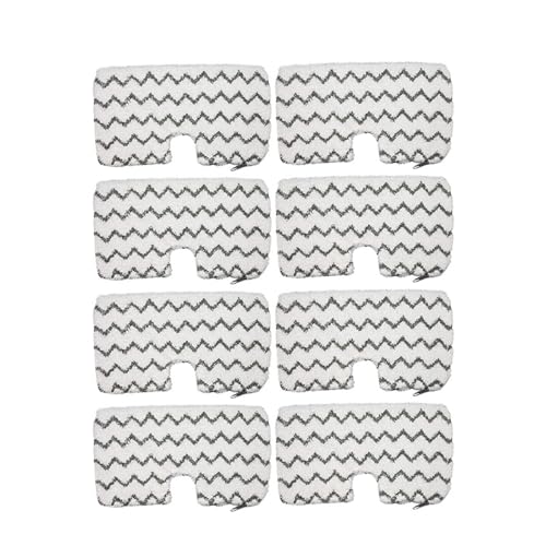Wischmopp Bezug Steam Mop Pads Waschbar Mikrofaser Tuch Reinigung Ersatz(8 pcs) von EXKURPOO