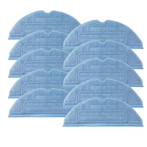 Wischmopp Bezug Waschbar und wiederverwendbar Mopp Tuch Pads Ersatz for Ultra Staubsauger Teile Mikrofaser Soft Pad(10PCS) von EXKURPOO