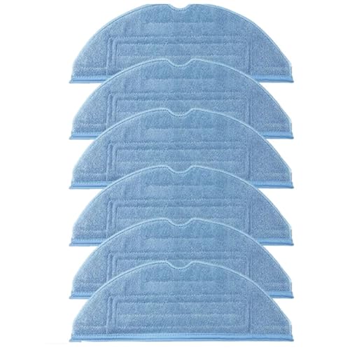 Wischmopp Bezug Waschbar und wiederverwendbar Mopp Tuch Pads Ersatz for Ultra Staubsauger Teile Mikrofaser Soft Pad(6PCS) von EXKURPOO