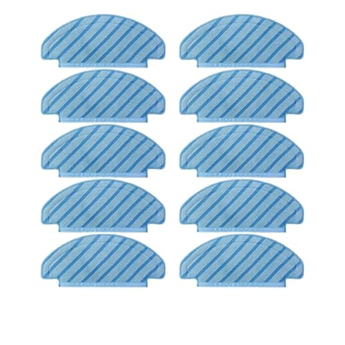 Wischmopp Bezug Waschbare Stoffmopp-Pads for Roboter-Vakuum-Mikrofaser, wiederverwendbare flache Mopp-Pads(10PCS) von EXKURPOO