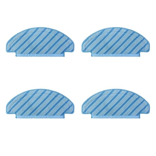 Wischmopp Bezug Waschbare Stoffmopp-Pads for Roboter-Vakuum-Mikrofaser, wiederverwendbare flache Mopp-Pads(4PCS) von EXKURPOO