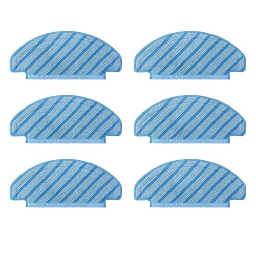 Wischmopp Bezug Waschbare Stoffmopp-Pads for Roboter-Vakuum-Mikrofaser, wiederverwendbare flache Mopp-Pads(6PCS) von EXKURPOO
