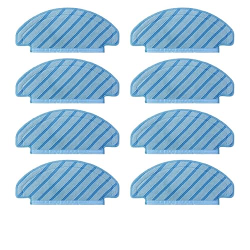 Wischmopp Bezug Waschbare Stoffmopp-Pads for Roboter-Vakuum-Mikrofaser, wiederverwendbare flache Mopp-Pads(8PCS) von EXKURPOO